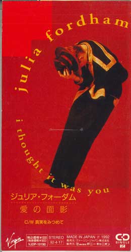 CD JULIA FORDHAM - I Thought It Was You VJDP10190PROMO VIRGIN JAPAN 1992 Japan Japanese Pop/Rock Used
CD JULIA FORDHAM - I Thought It Was You VJDP10190PROMO VIRGIN JAPAN 1992 Japan Japanese Pop/Rock Used
