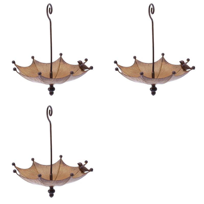 3X Umbrella-Shaped Bird Trough,Hanging Bird Feeder Tray For Outdoors Metal Bird Bath Pond Or Drinker
3X Umbrella-Shaped Bird Trough,Hanging Bird Feeder Tray For Outdoors Metal Bird Bath Pond Or Drinker