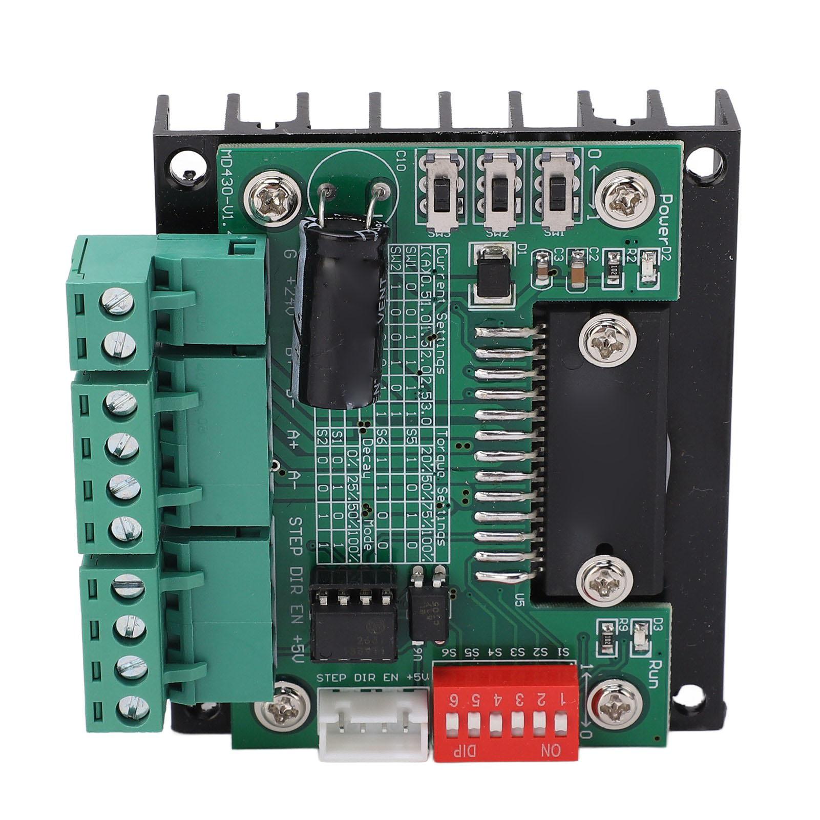 Контролер драйвера крокового двигуна Одноосьова плата драйвера TB6560 MD430 для NEMA 1723 Кроковий двигун
Контролер драйвера крокового двигуна Одноосьова плата драйвера TB6560 MD430 для NEMA 1723 Кроковий двигун