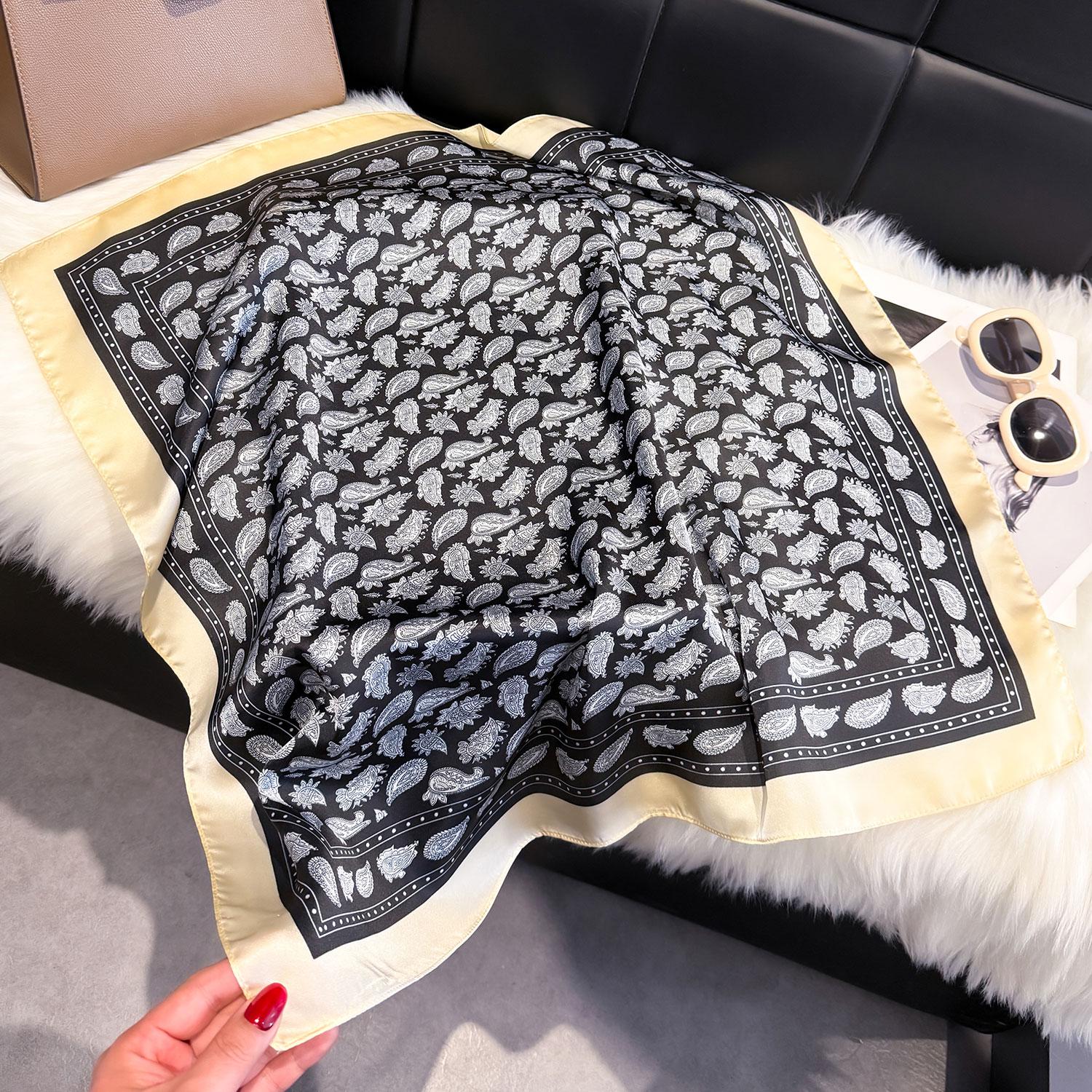 Paisley 70*70Cm Silk Satin Hair Scarf Women Handkerchief Printed Female Square Head Bandana Small Neck Muffler Hijab Lady
Paisley 70*70Cm Silk Satin Hair Scarf Women Handkerchief Printed Female Square Head Bandana Small Neck Muffler Hijab Lady