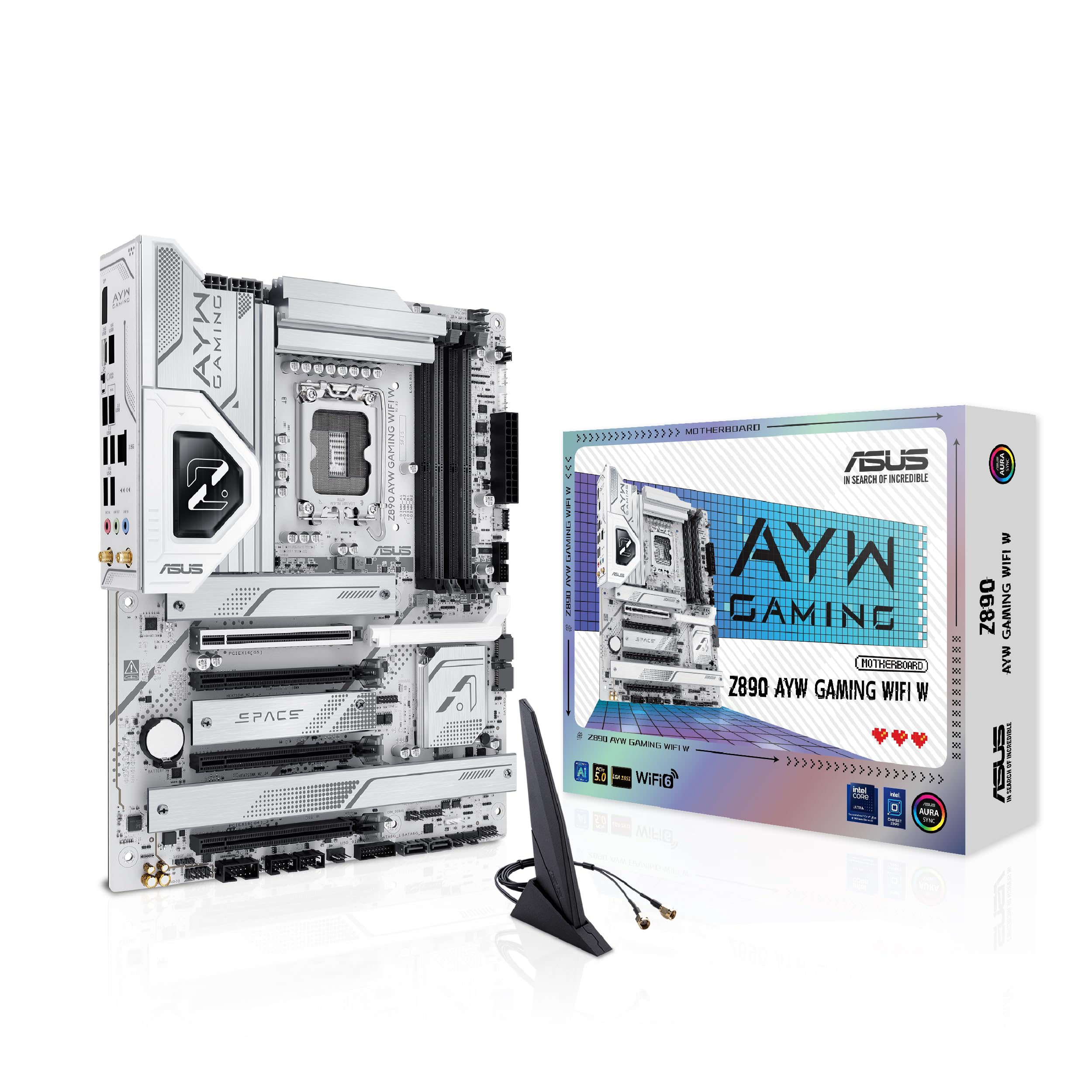 ASUS Z890 AYW GAMING WIFI W Процесори intel Core Ultra, сумісні з LGA 1851 Материнська плата DDR5, оснащена Z890 Продукт місцевого авторизованого дистриб’ютора
ASUS Z890 AYW GAMING WIFI W Процесори intel Core Ultra, сумісні з LGA 1851 Материнська плата DDR5, оснащена Z890 Продукт місцевого авторизованого дистриб’ютора