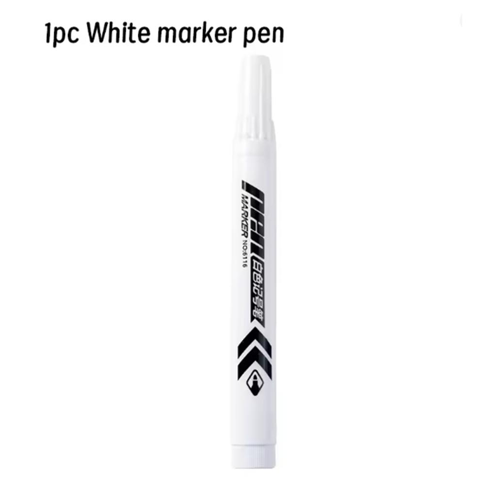 1/6 Pcs White Marker Paint Pens Waterproof Rubber Permanent Marker Pen Car Tyre Tread Environmental Tire Painting Dot Markers
1/6 Pcs White Marker Paint Pens Waterproof Rubber Permanent Marker Pen Car Tyre Tread Environmental Tire Painting Dot Markers