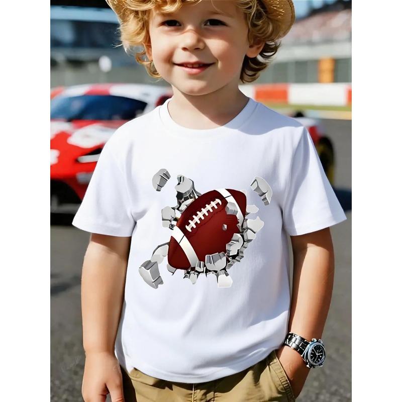 European sizes Boys Short-Sleeve T-Shirt | Sports Theme, Football Print, Trendy Pattern Design, Soft and Comfortable, Crew Neck, Regular Fit 164cm білий
European sizes Boys Short-Sleeve T-Shirt | Sports Theme, Football Print, Trendy Pattern Design, Soft and Comfortable, Crew Neck, Regular Fit 164cm білий