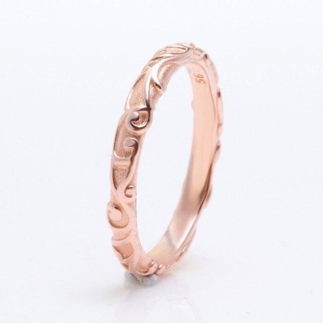 Кольцо из стерлингового серебра 925 пробы, розовое золото, блестящее кольцо с узором для женщин, подарок на свадьбу, модные украшения 6
Кольцо из стерлингового серебра 925 пробы, розовое золото, блестящее кольцо с узором для женщин, подарок на свадьбу, модные украшения 6