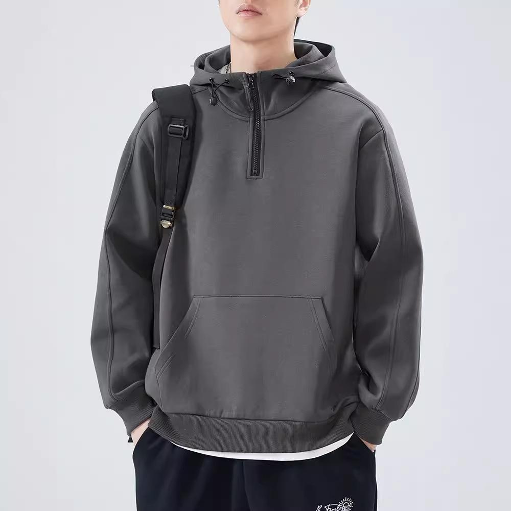 Semi-zippered Turtleneck Sweater Mens Autumn Comfortable Fit Pullover Hoodie Coat M
Semi-zippered Turtleneck Sweater Mens Autumn Comfortable Fit Pullover Hoodie Coat M