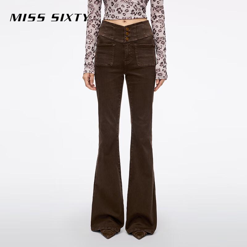 MISS SIXTY 2025 Осень Женские джинсы клеш с высокой посадкой на V-образном поясе 24
MISS SIXTY 2025 Осень Женские джинсы клеш с высокой посадкой на V-образном поясе 24