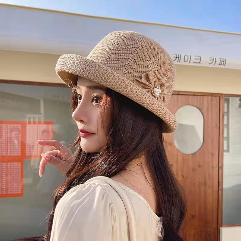 Весенняя вязаная шапка рыбака, литературная шапка, женская осенняя корейская британская шапка, китайский шик, повседневная, универсальная шапка-горшок one size