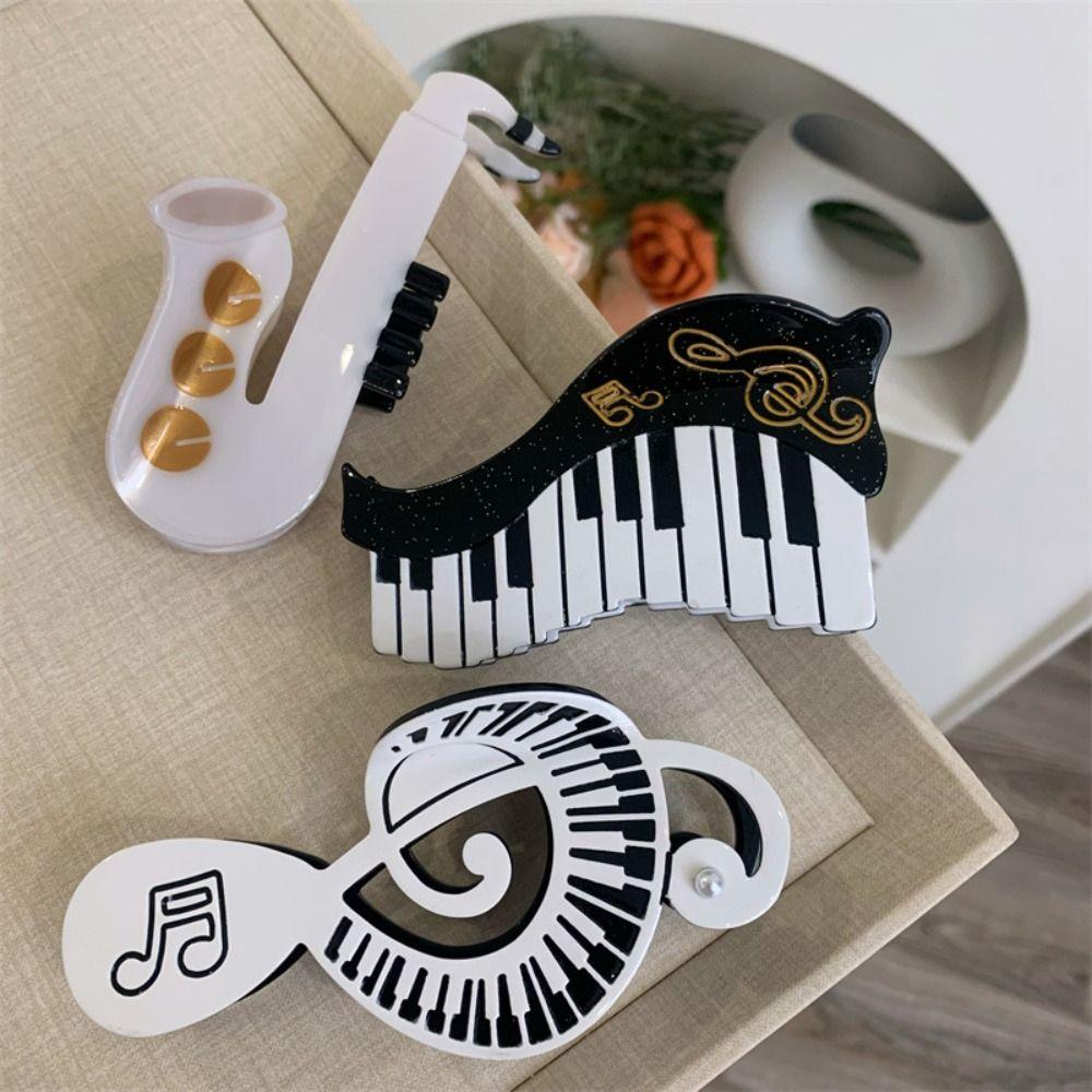 Piano Acetate Guitar Hair Claw Acetic Acid Big Shark Clip Cute Music Hair Clip Girl Style 11
Piano Acetate Guitar Hair Claw Acetic Acid Big Shark Clip Cute Music Hair Clip Girl Style 11