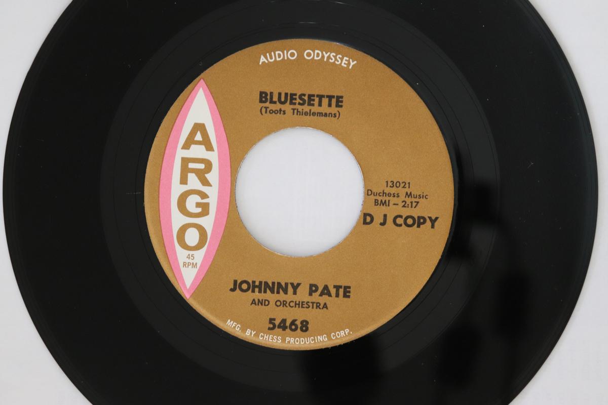 7inch Record JOHNNY PATE S ORCHESTRA - Bluesette / Deeno Dantay 5468 Argo 1964 US Jazz Used
7inch Record JOHNNY PATE S ORCHESTRA - Bluesette / Deeno Dantay 5468 Argo 1964 US Jazz Used