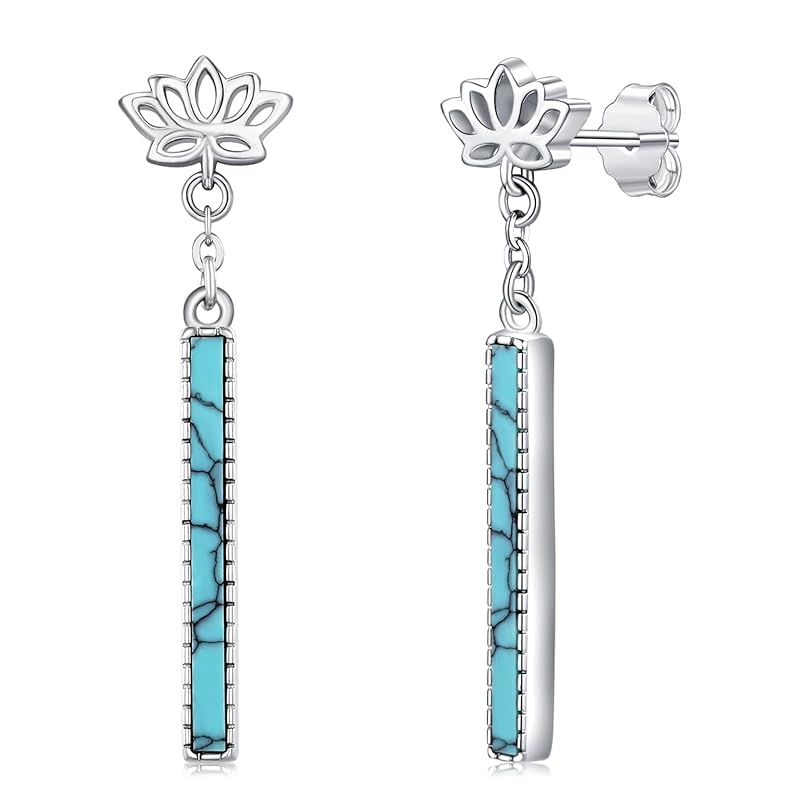 StoryMidir lotus earrings sway turquoise Compatible with metal allergies silver 925 turquoise ladies lotus flower stud earrings Furong simple platinum
StoryMidir lotus earrings sway turquoise Compatible with metal allergies silver 925 turquoise ladies lotus flower stud earrings Furong simple platinum