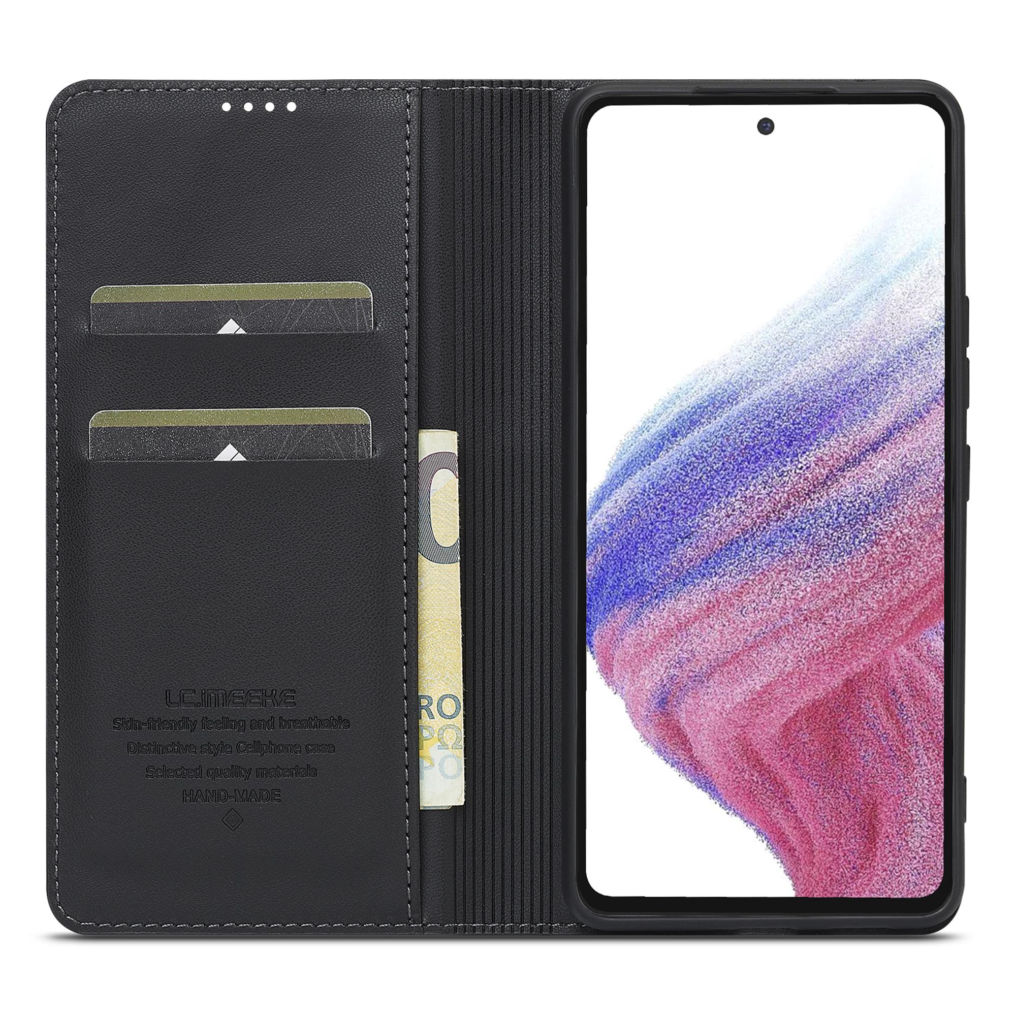 LC.IMEEKE L1 Series for Samsung Galaxy A53 5G Case PU Leather Wallet Stand Protective Phone Cover Black
LC.IMEEKE L1 Series for Samsung Galaxy A53 5G Case PU Leather Wallet Stand Protective Phone Cover Black