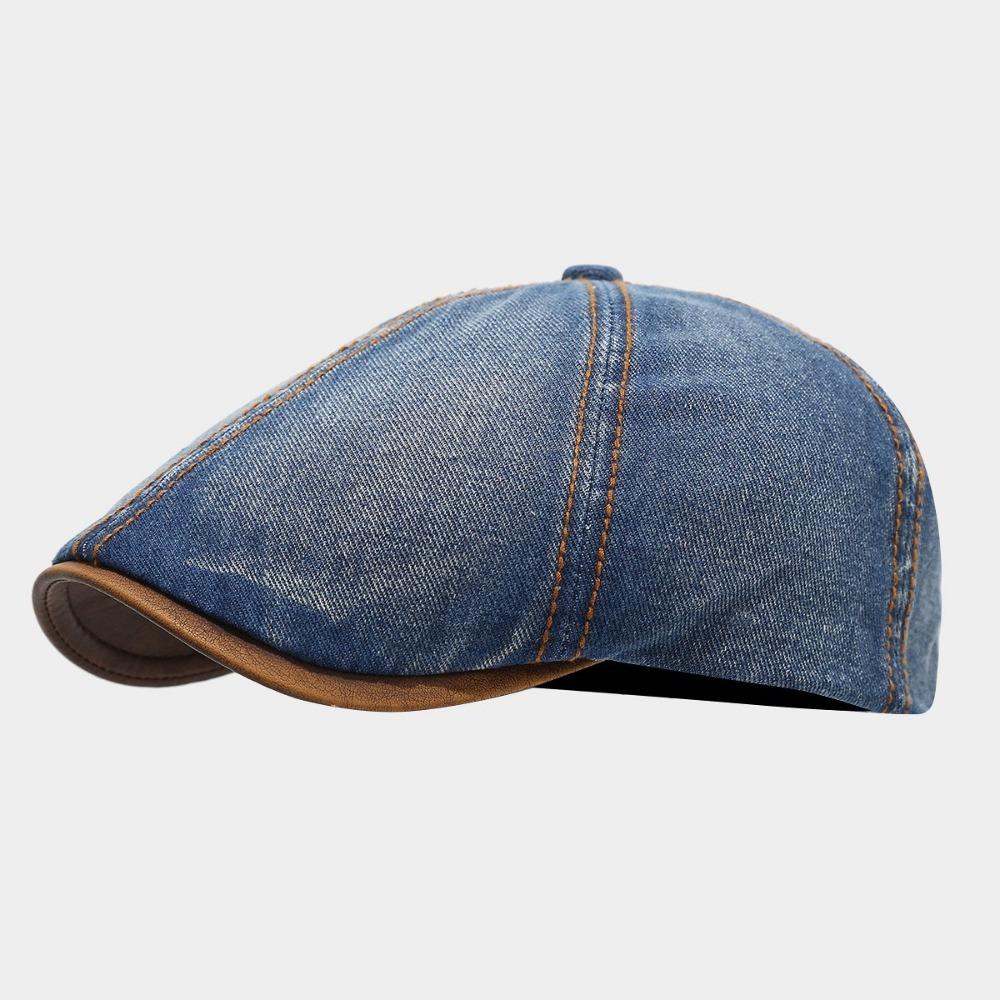 New Fashion High Quality Portable Casual Washed Denim Beret Hat Vintage Short Brim Peaked Cap Adjustable Flat Cap Unisex
New Fashion High Quality Portable Casual Washed Denim Beret Hat Vintage Short Brim Peaked Cap Adjustable Flat Cap Unisex