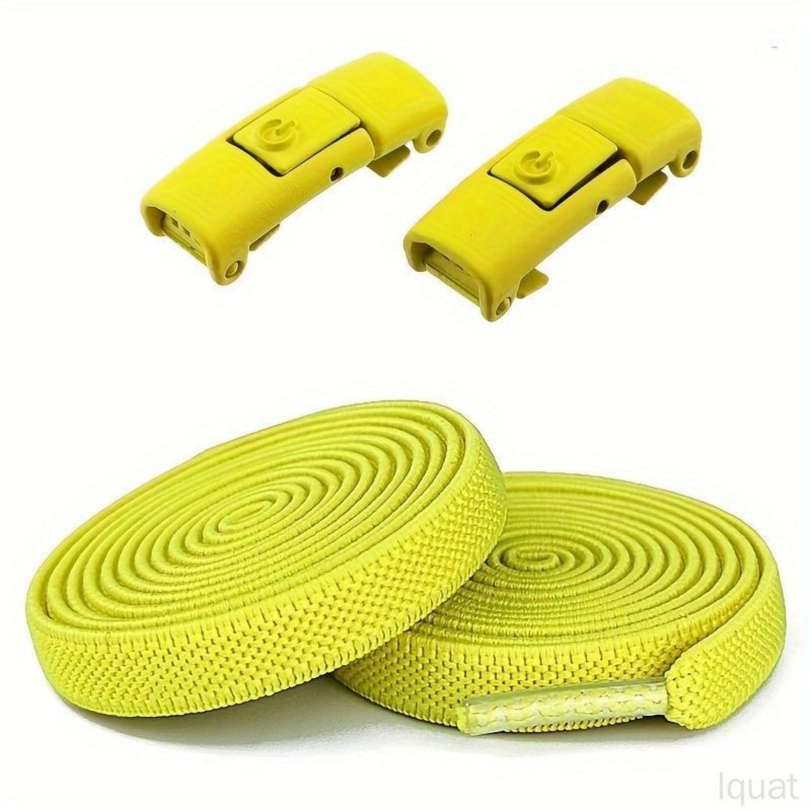 Yellow Lazy Shoe Laces + Press Buckle, No-tie Elastic 8mm Flat Cord No-tying Fastener one size
Yellow Lazy Shoe Laces + Press Buckle, No-tie Elastic 8mm Flat Cord No-tying Fastener one size