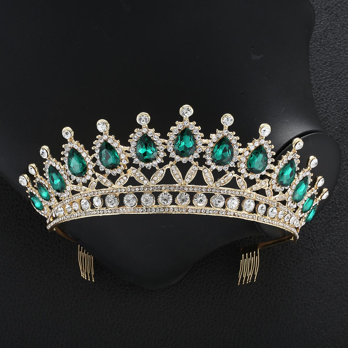 Red Rhinestone Crown Large Crown with Comb Bridal Tiara Crown
Red Rhinestone Crown Large Crown with Comb Bridal Tiara Crown