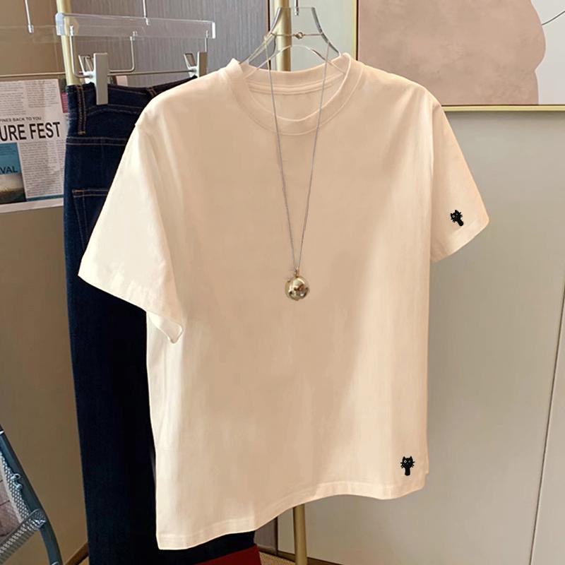 2025 new spring and summer design sense white short-sleeved t-shirt women s loose versatile casual simple top tide 3XL
2025 new spring and summer design sense white short-sleeved t-shirt women s loose versatile casual simple top tide 3XL