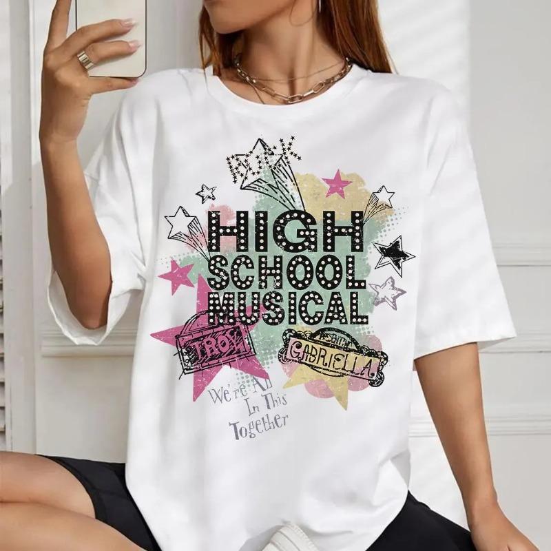 2026Summer High School Musical Graffiti Graphic T-shirt Unisex Unisex Cotton Quality Casual Loose Short Sleeve Classic Unisex S
2026Summer High School Musical Graffiti Graphic T-shirt Unisex Unisex Cotton Quality Casual Loose Short Sleeve Classic Unisex S