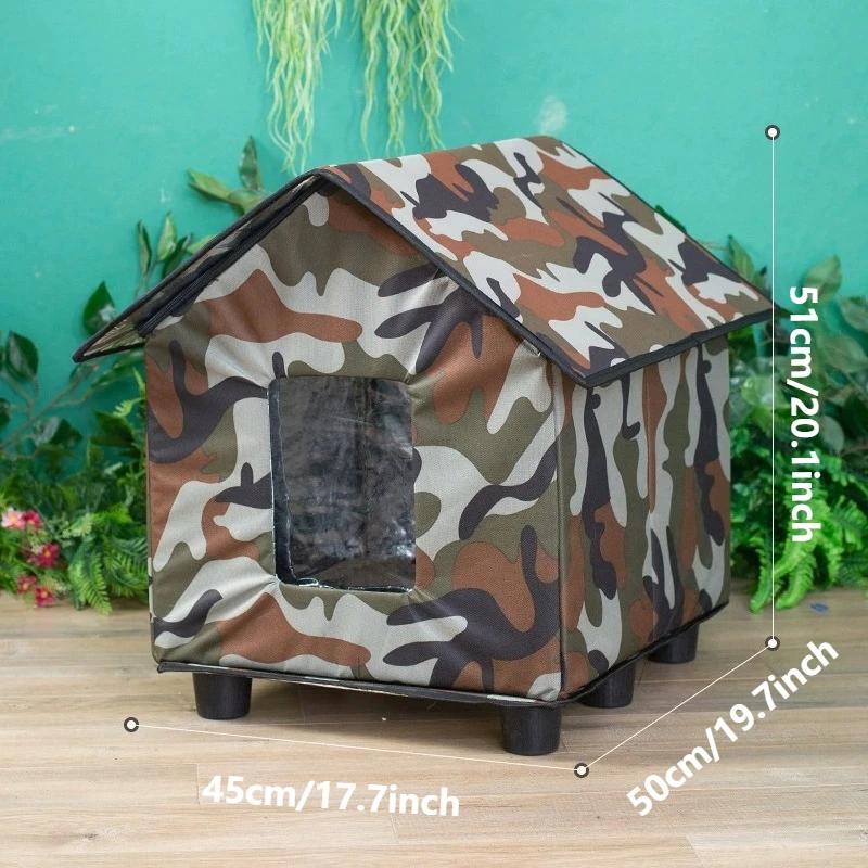 Newest Foldable Outdoor Cat House Durable Oxford Fabric Waterproof Windproof Cat Shelter Winter Warm Tent for Small Medium Pets
Newest Foldable Outdoor Cat House Durable Oxford Fabric Waterproof Windproof Cat Shelter Winter Warm Tent for Small Medium Pets