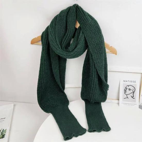 Yousheng Women Knitted Scarf with Sleeve Fall Winter Warm Shawl Wrap Cardigan Solid Color Thickened Long Knitting Shawl
Yousheng Women Knitted Scarf with Sleeve Fall Winter Warm Shawl Wrap Cardigan Solid Color Thickened Long Knitting Shawl