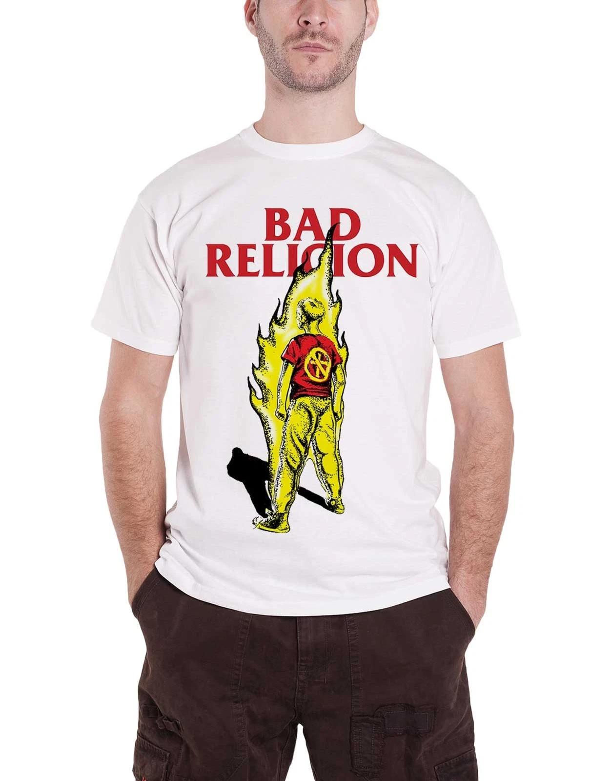 Bad Religion 100% Cotton T-shirt Mens Tees Top Boy on Fire Suffer Band Logo Official Mens New White S L
Bad Religion 100% Cotton T-shirt Mens Tees Top Boy on Fire Suffer Band Logo Official Mens New White S L