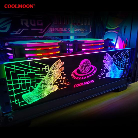 COOLMOON RGB Light Плата Сменные Несколько световых эффектов Портативный Cool Dynamic RGB Light Panel для корпуса
COOLMOON RGB Light Плата Сменные Несколько световых эффектов Портативный Cool Dynamic RGB Light Panel для корпуса