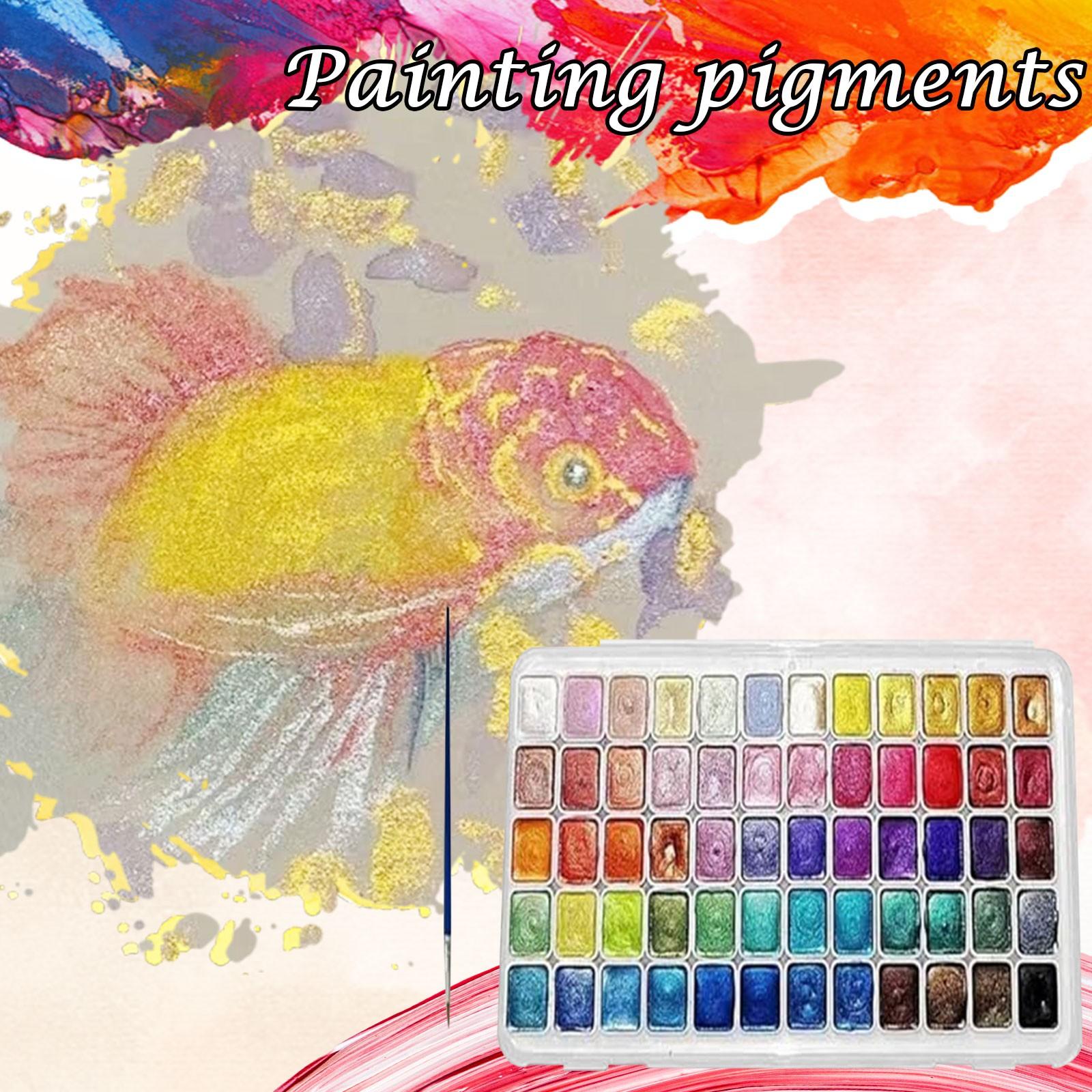 Powdered Pearl Pigment Art Watercolor, 60 Color Changing Watercolor Set, Easy To Mix Glitter Watercolor One Size
Powdered Pearl Pigment Art Watercolor, 60 Color Changing Watercolor Set, Easy To Mix Glitter Watercolor One Size