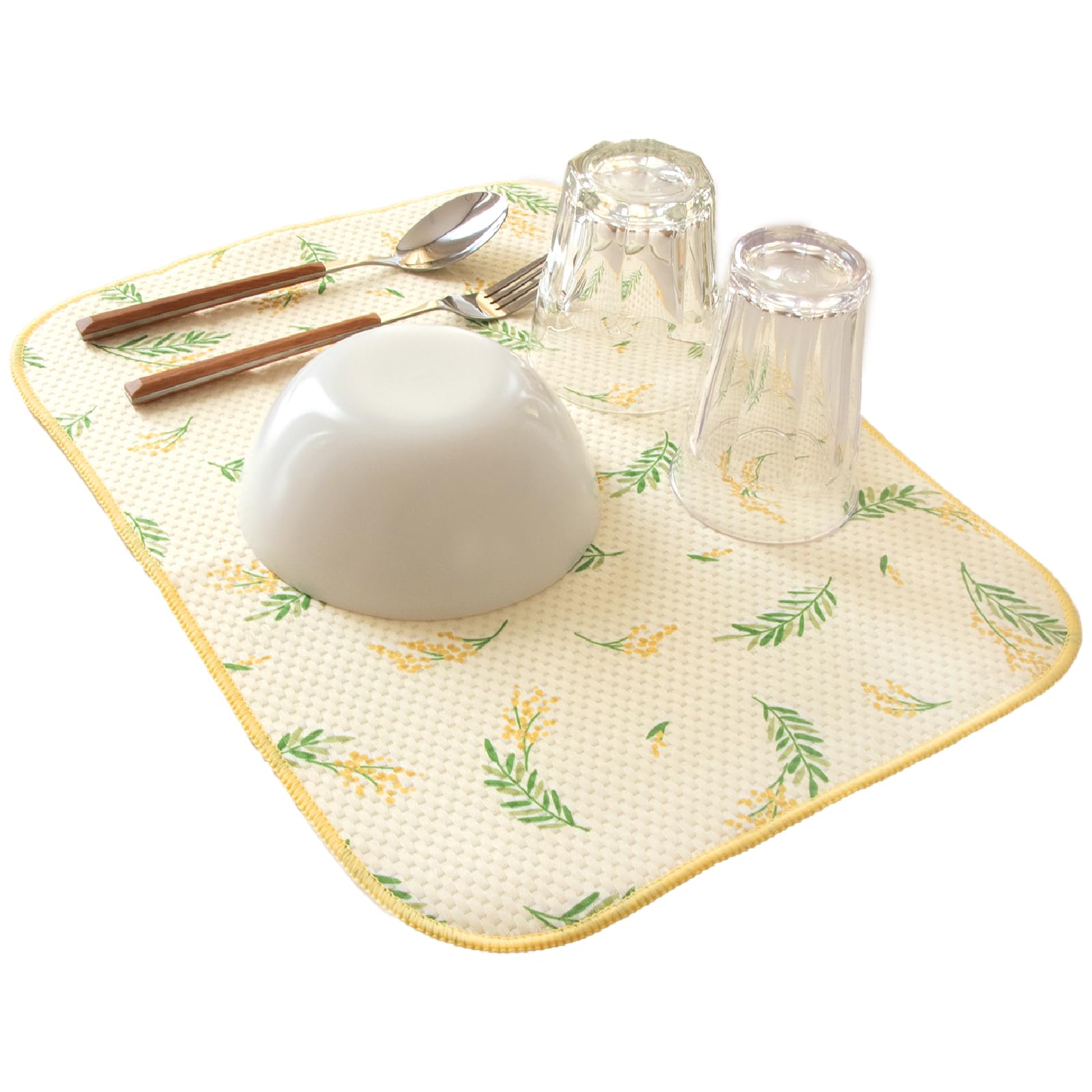 OKA Absorbent Dish Drying 30cm x Mimosa Bouquet Dish Drying Floral Nordic Mat, Approx. 40cm, Yellow, (Absorbent Mat, Print, Style, Washable)
OKA Absorbent Dish Drying 30cm x Mimosa Bouquet Dish Drying Floral Nordic Mat, Approx. 40cm, Yellow, (Absorbent Mat, Print, Style, Washable)