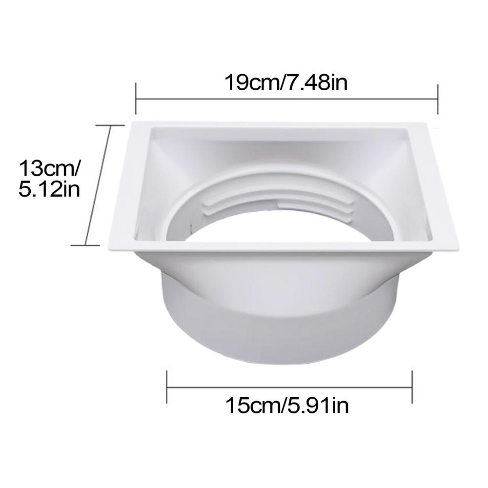 Соединитель шланга кондиционера 5,9 дюйма Соединительная муфта-удлинитель для выхлопного шланга кондиционера с резьбой по часовой стрелке и против часовой стрелки для