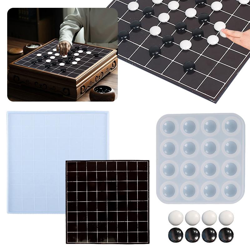 PDTO новая силиконовая форма для литья смолы для игр, китайская доска Weiqi, набор эпоксидных форм
PDTO новая силиконовая форма для литья смолы для игр, китайская доска Weiqi, набор эпоксидных форм