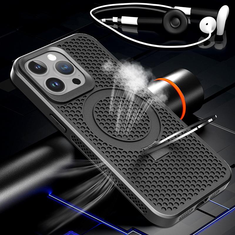 Корпус телефона с рассеиванием тепла для Iphone 15 Pro Max 14 13 12 11, магнитный охлаждающий кронштейн с ощущением кожи, чехол
Корпус телефона с рассеиванием тепла для Iphone 15 Pro Max 14 13 12 11, магнитный охлаждающий кронштейн с ощущением кожи, чехол