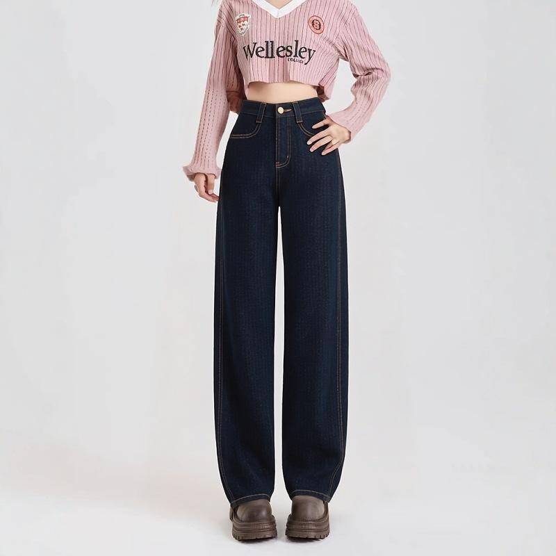 Dark Blue High-Waisted Slim Scimitar Jeans with Yellow Floral Pattern - Women s Versatile Long Pants, Autumn 2025 2XL темно-синього кольору
Dark Blue High-Waisted Slim Scimitar Jeans with Yellow Floral Pattern - Women s Versatile Long Pants, Autumn 2025 2XL темно-синього кольору