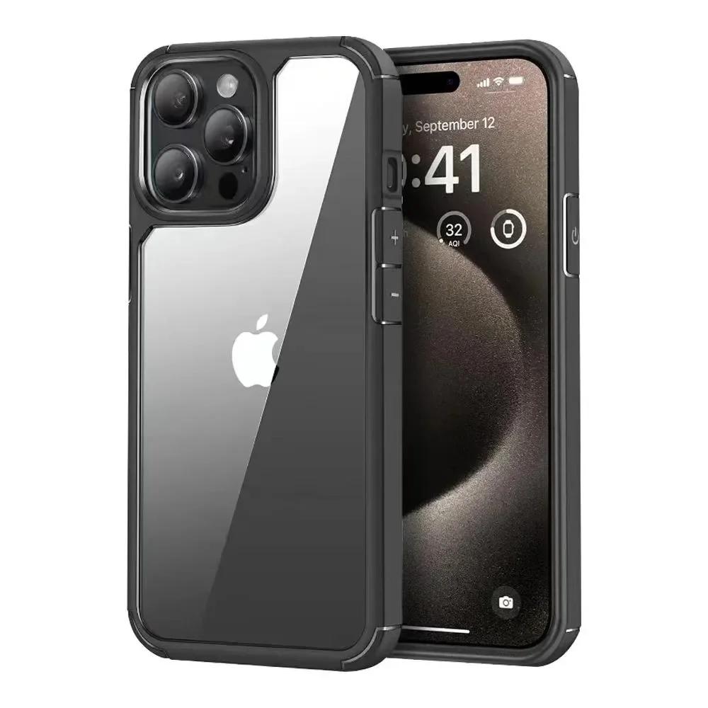 Роскошный прозрачный противоударный бампер-чехол для iPhone 16 15 14 Plus 13 12 11 Pro Max X XS 7 8 Прочная рамка Жесткая задняя крышка For iPhone 15 Pro
Роскошный прозрачный противоударный бампер-чехол для iPhone 16 15 14 Plus 13 12 11 Pro Max X XS 7 8 Прочная рамка Жесткая задняя крышка For iPhone 15 Pro