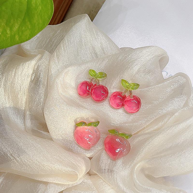 Resin summer new peach stud earrings sweet small fresh earrings fashion personality design sense earrings
Resin summer new peach stud earrings sweet small fresh earrings fashion personality design sense earrings