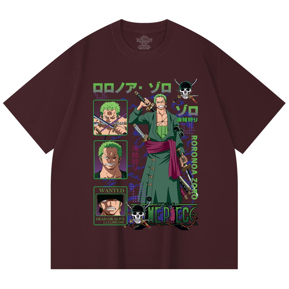 230 Gsm 100% Cotton One Piece V24 Zoro Print Unisex Heavy Cotton T Shirt 2XL вина червоного кольору
230 Gsm 100% Cotton One Piece V24 Zoro Print Unisex Heavy Cotton T Shirt 2XL вина червоного кольору