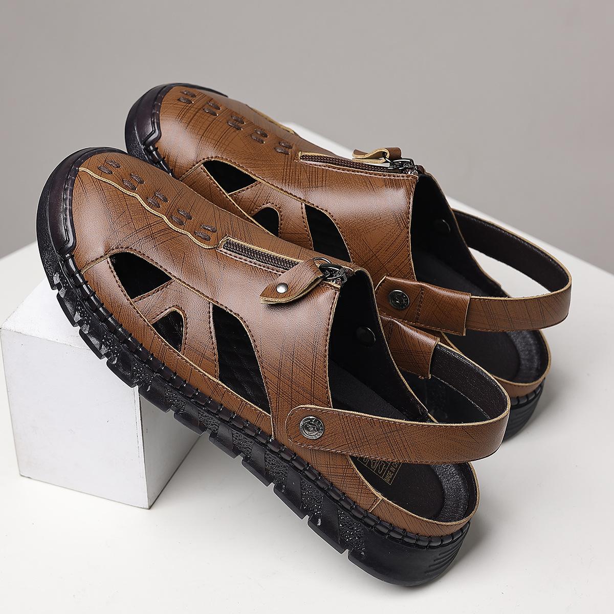 2025 зовнішня торгівля баотоу повсякденні сандалі вуличні пляжні прохолодні шльопанці освіжаючі дихаючі зручне взуття для ніг чоловіки 48 коричневий
2025 зовнішня торгівля баотоу повсякденні сандалі вуличні пляжні прохолодні шльопанці освіжаючі дихаючі зручне взуття для ніг чоловіки 48 коричневий