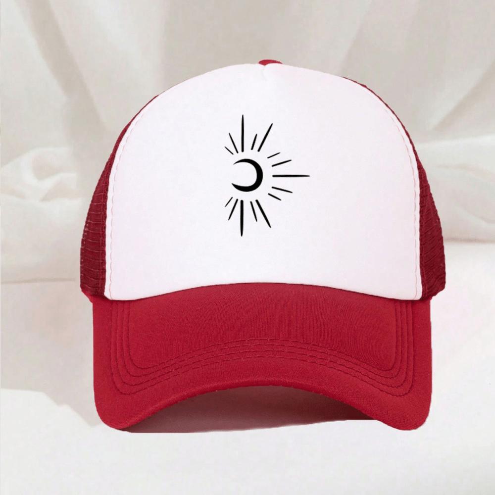 Celestial Sun and Moon Graphic Trucker Hat Mesh Back Adjustable Baseball Cap Casual Outdoor Snapback One Size
Celestial Sun and Moon Graphic Trucker Hat Mesh Back Adjustable Baseball Cap Casual Outdoor Snapback One Size