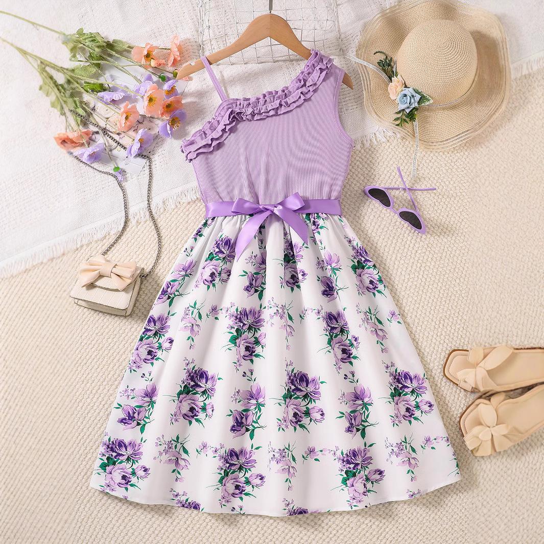 Милое платье с цветочным принтом для девочек, летнее детское платье принцессы 150cm светло-фиолетовый
Милое платье с цветочным принтом для девочек, летнее детское платье принцессы 150cm светло-фиолетовый