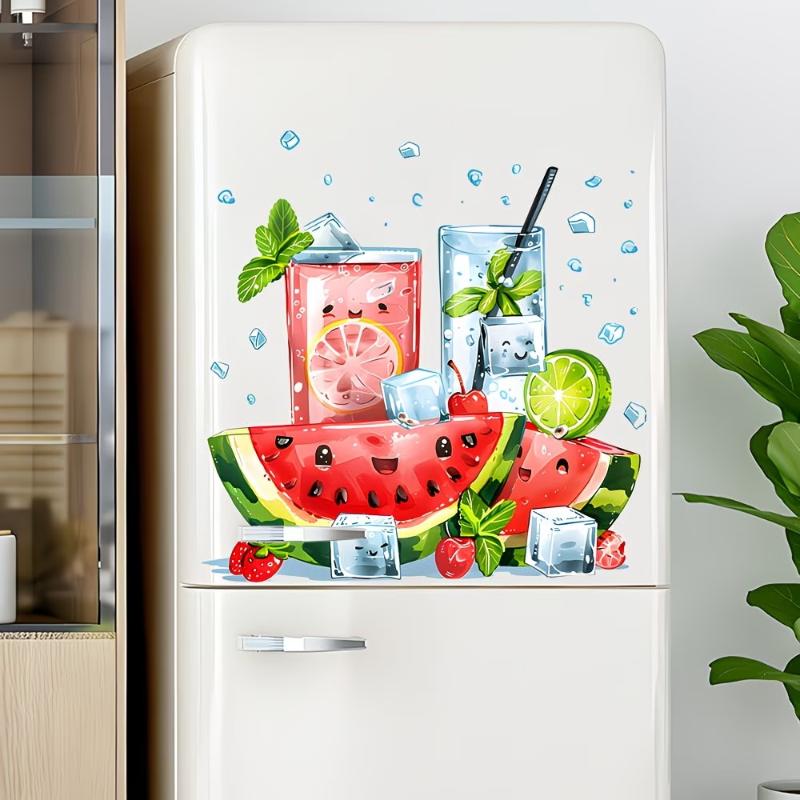 Cool Summer Watermelon Drink Wall Sticker Kitchen Refrigerator Decorative Decal Self-Adhesive Waterproof Removable Home Decor
Cool Summer Watermelon Drink Wall Sticker Kitchen Refrigerator Decorative Decal Self-Adhesive Waterproof Removable Home Decor