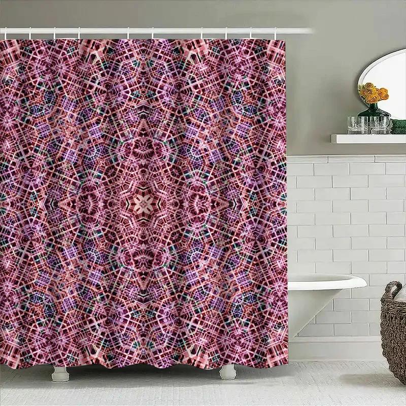 Pink Modern Geometric Shower Curtain Fabric Customizable Size Waterproof Decorative Bath Room Wall Hanging Home Textile W60H190(CM)-1 Pcs
Pink Modern Geometric Shower Curtain Fabric Customizable Size Waterproof Decorative Bath Room Wall Hanging Home Textile W60H190(CM)-1 Pcs