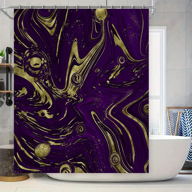 Luxury Marble Shower Curtain Purple Gold Bathroom Decor Home Textiles Water Resistant Waterproof Shabby Chic Floral Print 84X72 W60H190(CM)-1 Pcs
Luxury Marble Shower Curtain Purple Gold Bathroom Decor Home Textiles Water Resistant Waterproof Shabby Chic Floral Print 84X72 W60H190(CM)-1 Pcs