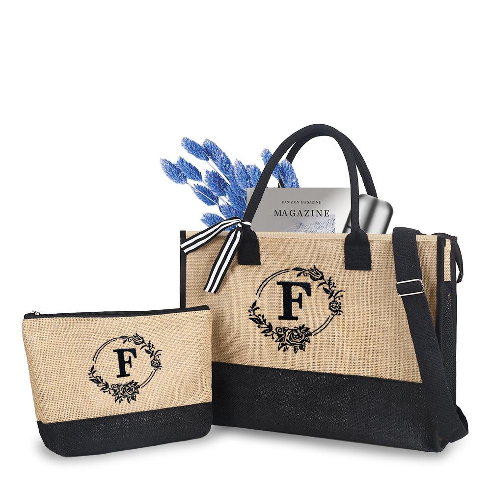 Модный и простой набор из 2 холщовых сумок с надписями для женщин большой вместимости, подходящих для ношения на одном плече для покупок 43*17*30cm
Модный и простой набор из 2 холщовых сумок с надписями для женщин большой вместимости, подходящих для ношения на одном плече для покупок 43*17*30cm