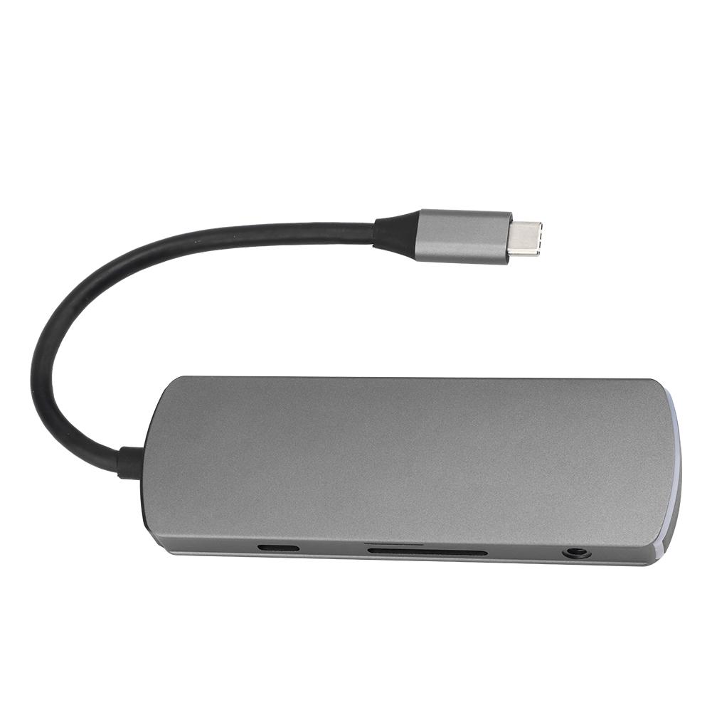 Док-станция 8 в 1, многофункциональный концентратор TypeC-HDMI с индикатором зарядки PD
Док-станция 8 в 1, многофункциональный концентратор TypeC-HDMI с индикатором зарядки PD