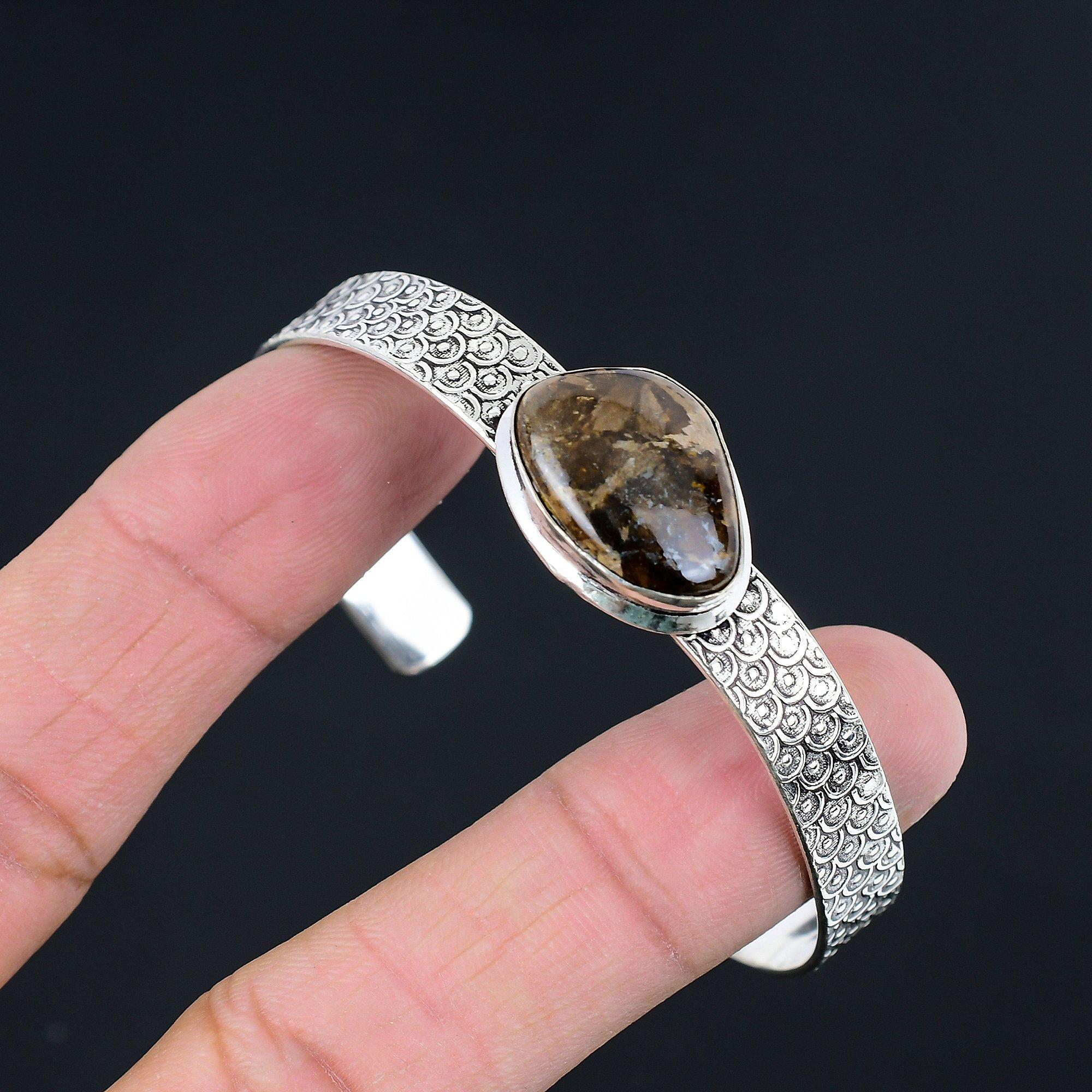 Daughters Day Sale Sterling Silver Bronzite Gemstone Elegant Wife Wedding Bangle Adjustable
Daughters Day Sale Sterling Silver Bronzite Gemstone Elegant Wife Wedding Bangle Adjustable