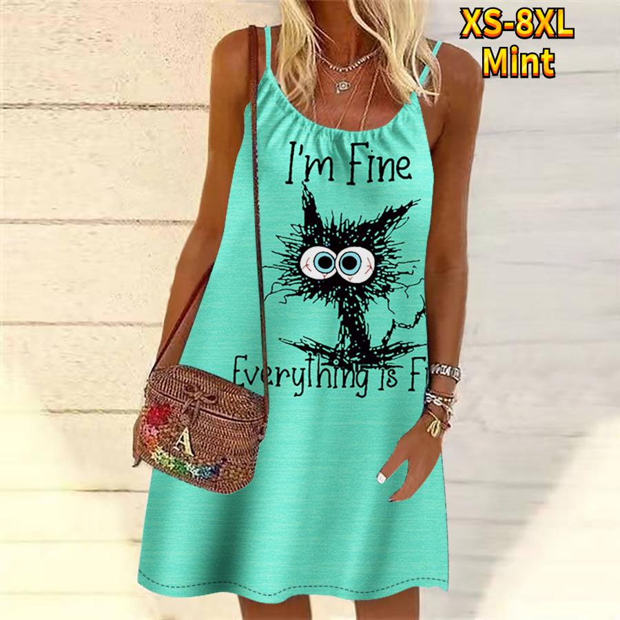 Женское мини-платье с цветочным принтом жареного котенка без рукавов, летнее пляжное платье, сарафан 8XL мятный
Женское мини-платье с цветочным принтом жареного котенка без рукавов, летнее пляжное платье, сарафан 8XL мятный