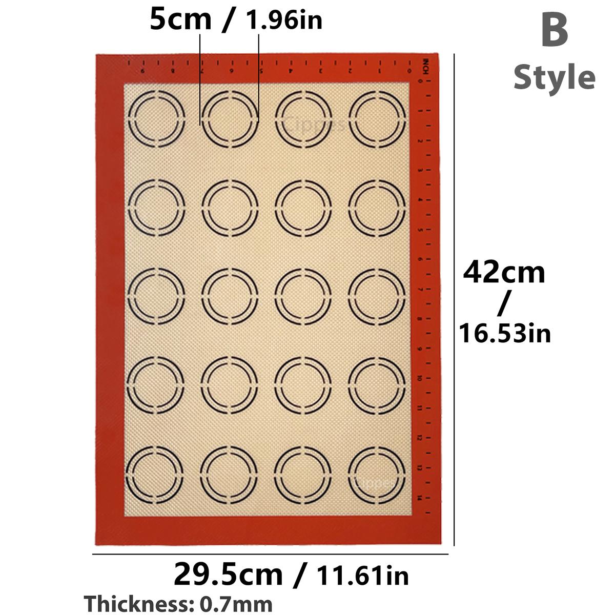 1PC Silicone Baking Mat for Macaron, Reusable Non Stick Heat Resistant Bakeware Sheets Liner, Kitchen Baking Tools, for Oven
1PC Silicone Baking Mat for Macaron, Reusable Non Stick Heat Resistant Bakeware Sheets Liner, Kitchen Baking Tools, for Oven