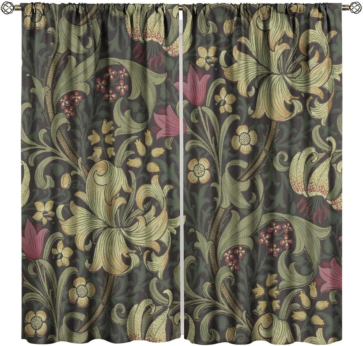 Vintage Flower Blackout Window Curtains William Morris Style Art Floral Rustic Plant Wildflower Window Drapes for Living Room 100*130 HOOK 1pcs
Vintage Flower Blackout Window Curtains William Morris Style Art Floral Rustic Plant Wildflower Window Drapes for Living Room 100*130 HOOK 1pcs