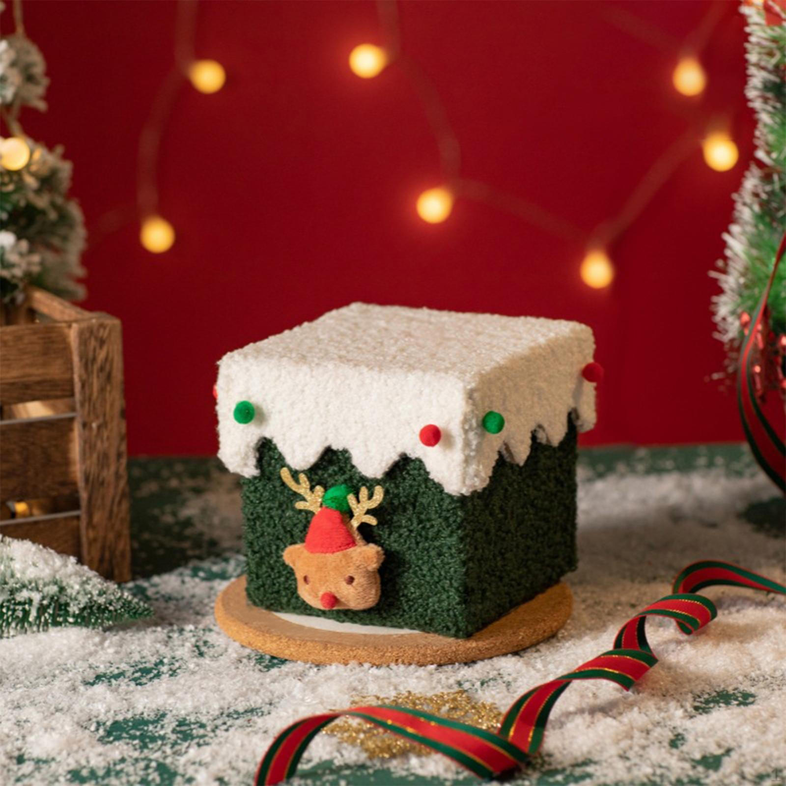 Рождественская подарочная коробка, декоративный держатель для конфет с крышкой, поделки своими руками, рождественские украшения для праздника Green with White Lid
Рождественская подарочная коробка, декоративный держатель для конфет с крышкой, поделки своими руками, рождественские украшения для праздника Green with White Lid