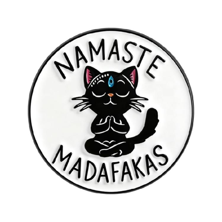 Innovative Designs Funny Black Cats Meditation Brooch Enamel Pin Offering Cartoon Charm for Jacket Accessory and Gift 1
Innovative Designs Funny Black Cats Meditation Brooch Enamel Pin Offering Cartoon Charm for Jacket Accessory and Gift 1