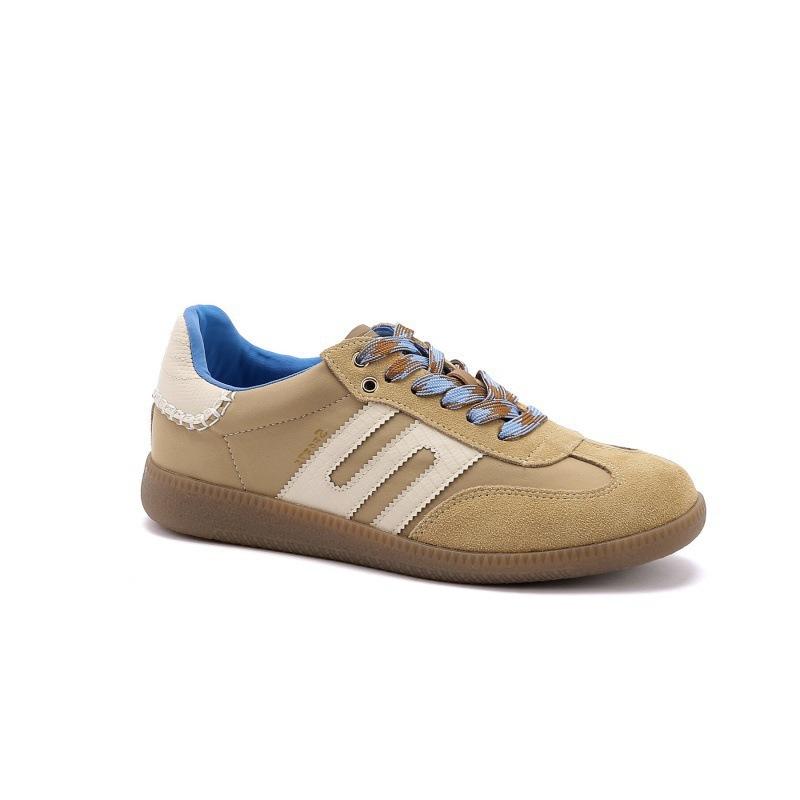 Retro leather color matching round head women s versatile lace-up sports and leisure board shoes 35 коричневий
Retro leather color matching round head women s versatile lace-up sports and leisure board shoes 35 коричневий