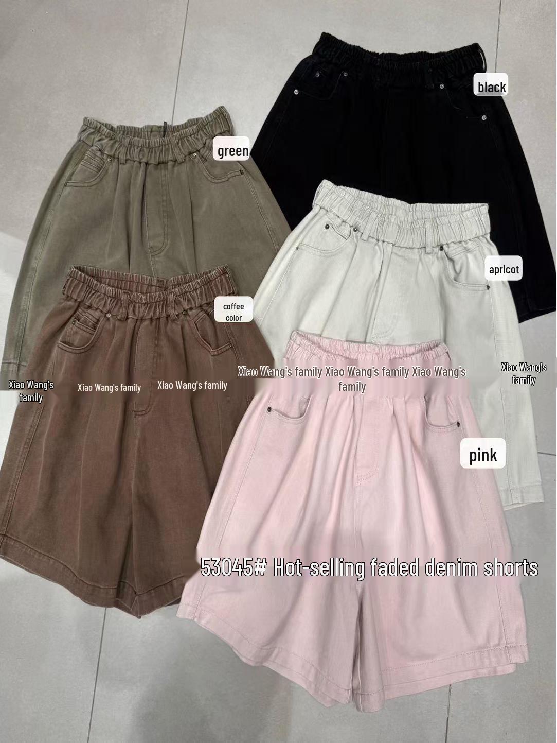 Xiao Wang s Plus Size High Waist A-line Denim Shorts - Spring/Summer Korean Style One Size
Xiao Wang s Plus Size High Waist A-line Denim Shorts - Spring/Summer Korean Style One Size