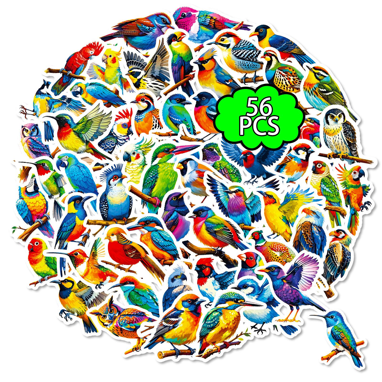 56/112 Pcs Colorful Bird Doodle Stickers Clear Pattern Non Trace Adhesive for Phone Window Fridge Furniture Envelope Decals
56/112 Pcs Colorful Bird Doodle Stickers Clear Pattern Non Trace Adhesive for Phone Window Fridge Furniture Envelope Decals